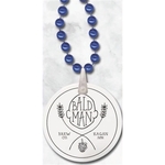 Round Mardi Gras Beads with 1 Color Imprint