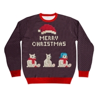 Holiday sweater with a jacquard weave and a variety of size... from ASI 90807...