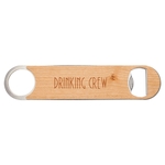 1.5" x 7" Bottle Opener with Wood Veneer