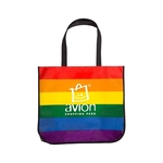 Large Rainbow Laminated Tote Bag