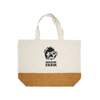 Linen and Cork Tote Bag plus 1 color silkscreen imprint on... from ASI 37218...