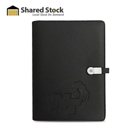Padfolio with build-in power bank and cables to charge your mobile... from...