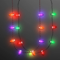 Holiday Light Necklaces With 1" Bulbs