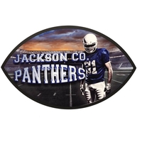 6" x 10" Unisub Sublimatable Football Plaque with Black Edge