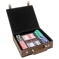 Poker set with playing cards and chips in 8.875" x 7.75"... from ASI 92531...