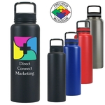 33oz Straight Side Vacuum Growler with Handle Top