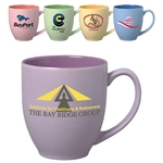 15 oz Satin Smooth Finish Matte Pastel Bistro Mug