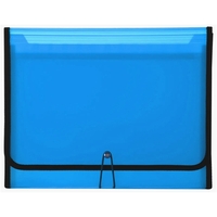 13 pocket accordion file w/ elastic & deluxe chrome button closure.... from...