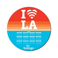 8" Round Hard Surface Mouse Pad Foam Base 1/8