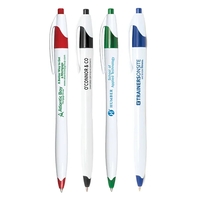 Click-action ballpoint pen with a one-color, one-location imprint.... from...