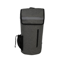 Gray Waterproof Sport Bag with Outer Zipper