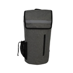 Gray Waterproof Sport Bag with Outer Zipper