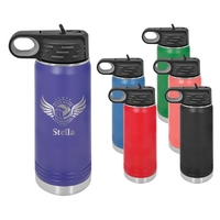 Laser-engraved insulated 20 oz. water bottle... from ASI 45795 Colorguppy...
