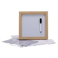 Magnetic Letter White Board with Wood Frame
