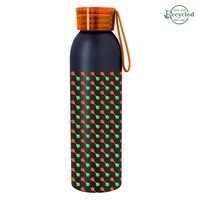 22 ounce aluminum water bottle with screw-on lid and wrist... from ASI 61125...