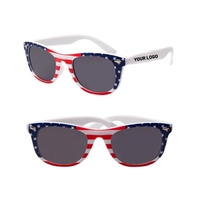 Vintage American Flag Design Sunglasses