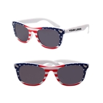Vintage American Flag Design Sunglasses