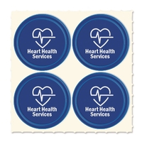 Set of four Quad-Dots 0.75" Diameter reflective stickers in assorted...