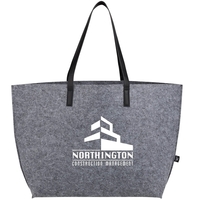 7" x 23" x 14" recycled felt shoulder tote bag.... from ASI 66887 PCNA / Bullet