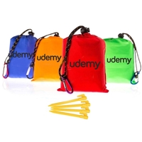 Mini Waterproof Polyester Blanket With One Color Imprint -60" x 55"... from...