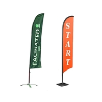 Advertising Feather Flag with Fiberglass Poles