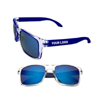 Two-Tone Mirror Lenses Polycarbonate Sunglasses