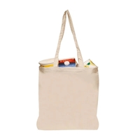 Natural cotton fiber tote bag plus free 1 color silkscreen imprint... from...