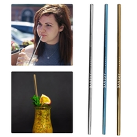 Metal Colored Straw