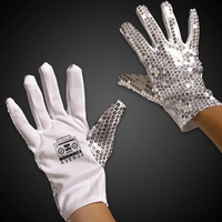 Right hand silver fabric sequined glove.... from ASI 42016 Brighter...
