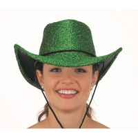 GREEN GLITTER COWBOY HAT... from ASI 63090 Jacobson Hat Co Inc
