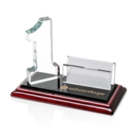Optical number one and business card holder on an ebony and... from ASI 84592...