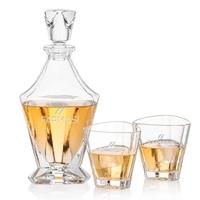The refreshingly Unique Arellano Crystalline Decanter & lid is composed of......