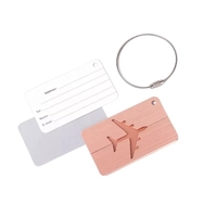 Aluminum luggage tag plus free laser engraved on back side plus... from ASI...