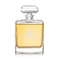 The Maschito Lead-Free Crystalline Decanter features a square shape with...