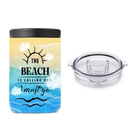 2 in1 Double Wall Can Cooler & Tumbler. Bright and vivid... from ASI 62635...