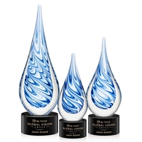 Unique swirls of blue and white make up the teardrop-shaped Marlin... from...