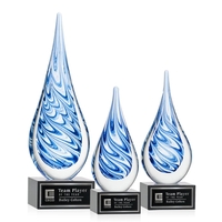 Unique swirls of blue and white make up the teardrop-shaped Marlin... from...