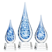 Unique swirls of blue and white make up the teardrop-shaped Marlin... from...