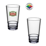 16oz Stackable Clear Acrylic Pint Glass