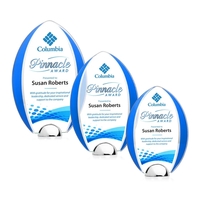 Made of Starfire Crystal, the arrowhead shaped Lincoln VividPrint™ Award...