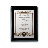 SpectraPrint™ Plaque - Ebony Silver