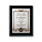 SpectraPrint™ Plaque - Ebony Silver