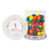 Glass jar filled with M&M's... from ASI 44900 NC Custom (CI/Lanco) /...