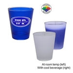 1.5oz Colored Shot Glass With Clear Bottom, spot color