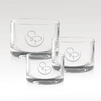 European Crystal Minuet Bowl - Custom Etched, Hand-Blown