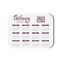 6"x8" Hard Surface Calendar Mouse Pad Rubber Base 1/16