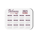 6"x8" Hard Surface Calendar Mouse Pad Rubber Base 1/16