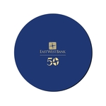 8" Round Hard Surface Mouse Pad 1/16 Rubber Base