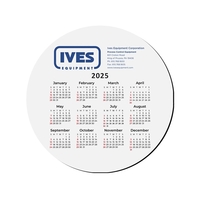 8" Round hard top calendar mouse pad, 1/8" base.... from ASI 93520 Ventura Inc