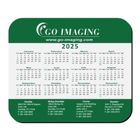 8" x 9 1/2" Hard Surface Mouse Pad Rubber Base 1/8